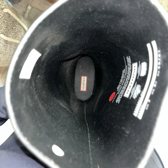 Hunter Original Tall Gloss Rain Boots Black Women’s - Picture 10 of 12